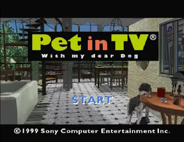 Pet in TV - With My Dear Dog (JP) screen shot title